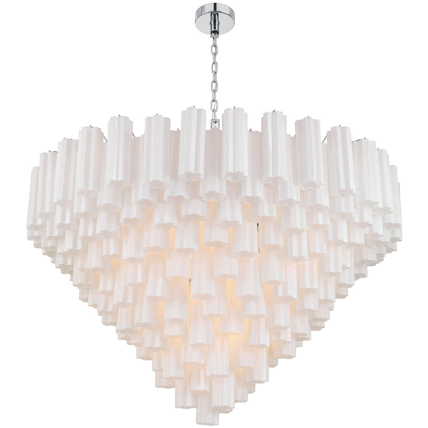 Addis 28 Light 49 inch Polished Chrome Chandelier Ceiling Light