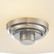 Lamina 2 Light 12.13 inch Brushed Nickel Flush Mount Ceiling Light