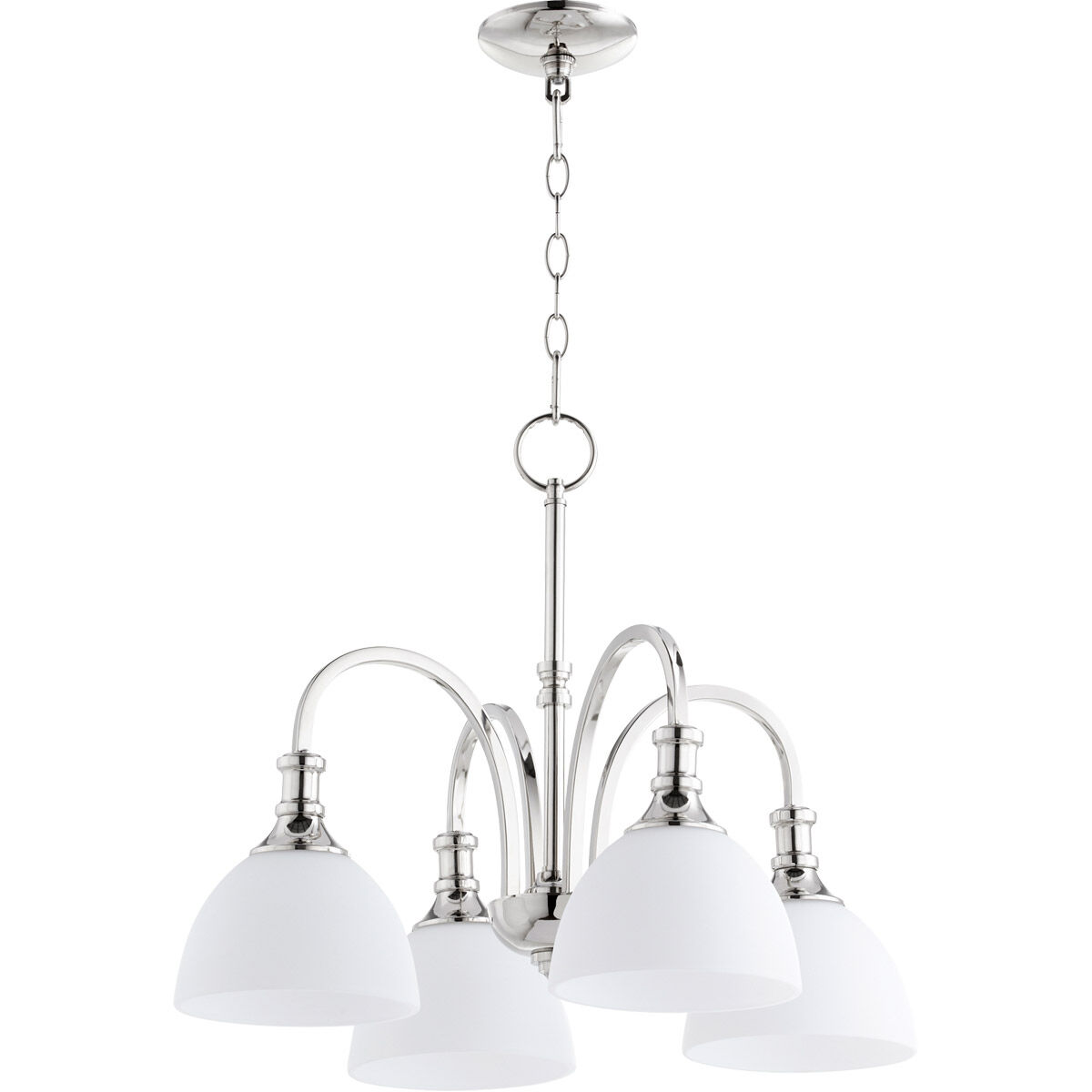 Richmond 4 Light 23 inch Polished Nickel Chandelier Ceiling Light