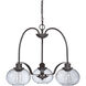 Trilogy 3 Light 22 inch Old Bronze Dinette Chandelier Ceiling Light
