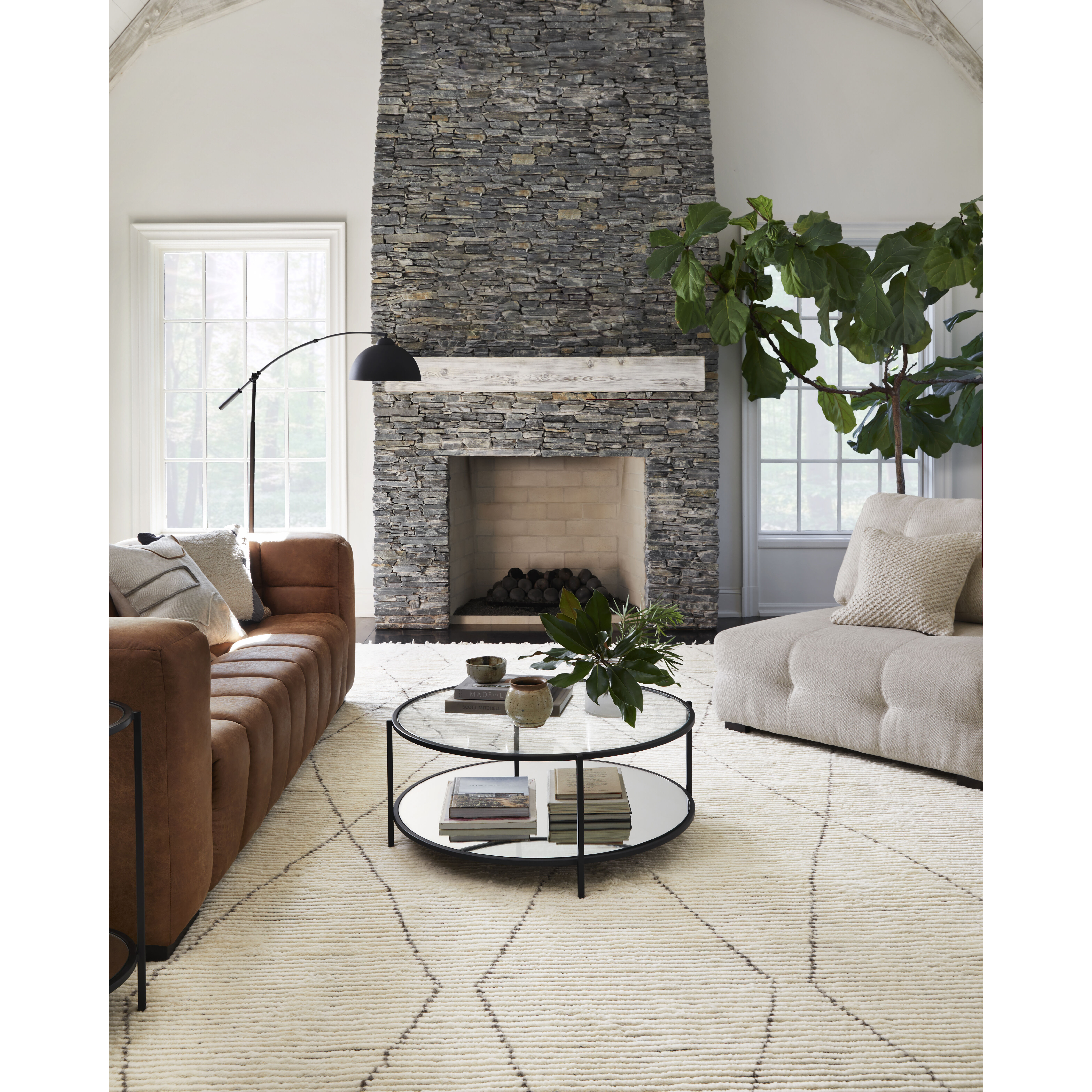 Camille 108 X 72 inch Light Grey Rug, Rectangle