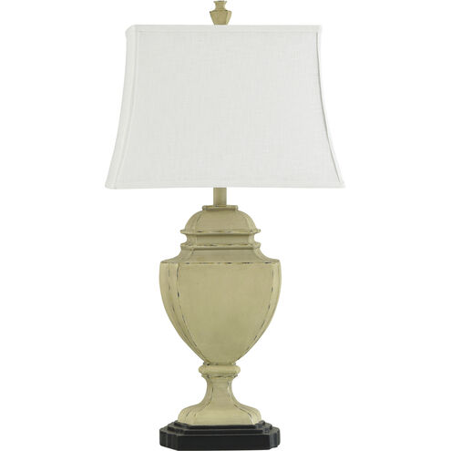 Tuscany 32.5 inch 100.00 watt Aged Cream Table Lamp Portable Light