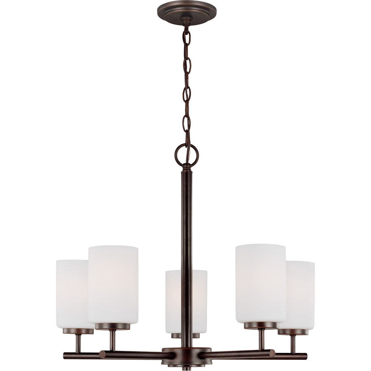 Oslo 5 Light 24 inch Bronze Chandelier Ceiling Light