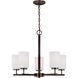 Oslo 5 Light 24 inch Bronze Chandelier Ceiling Light