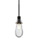 Wish 1 Light Black Pendant Ceiling Light