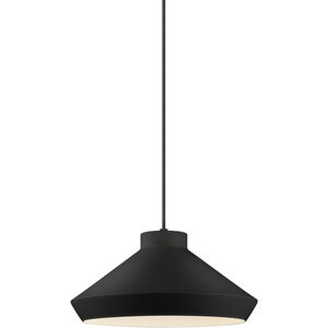 Koma 1 Light 15 inch Satin Black Pendant Ceiling Light in Medium