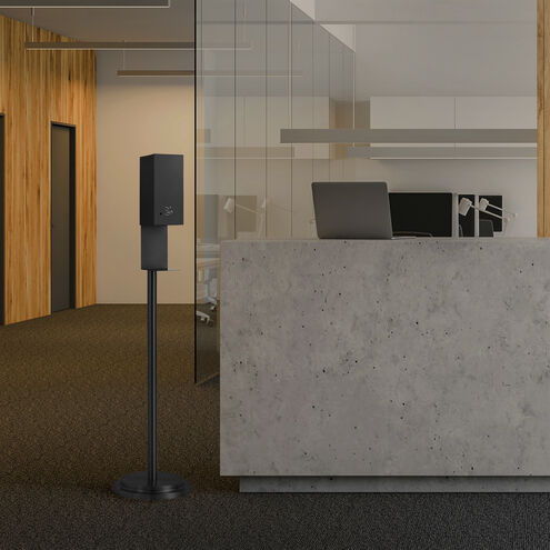 Luxe Matte Black Floor Standing Touchless Hand Sanitizer Dispenser