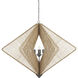 Shizen 3 Light 47 inch Hiroshi Gray Chandelier Ceiling Light, Hiroshi Koshitaka Collection