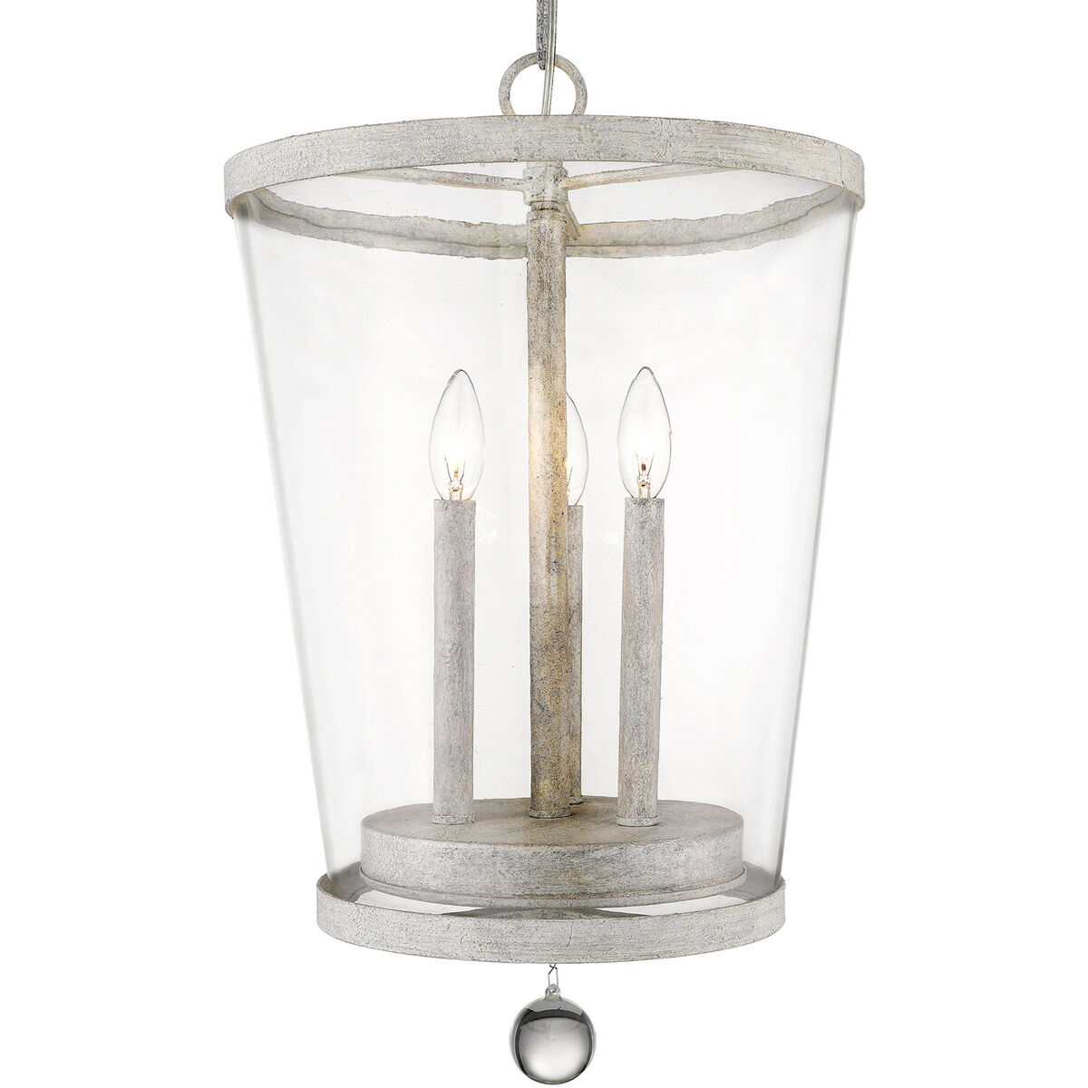 Callie 3 Light 14 inch Country White Foyer Pendant Ceiling Light