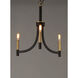 Lyndon 3 Light 20 inch Bronze/Antique Brass Chandelier Ceiling Light in Bronze and Antique Brass