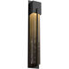Outdoor Square Motif LED 29 inch Textured Black Outdoor Sconce in 3000K LED, Bronze Granite, XL Square