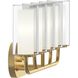 Mack 3 Light 22.25 inch Brushed Gold Vanity Light Wall Light