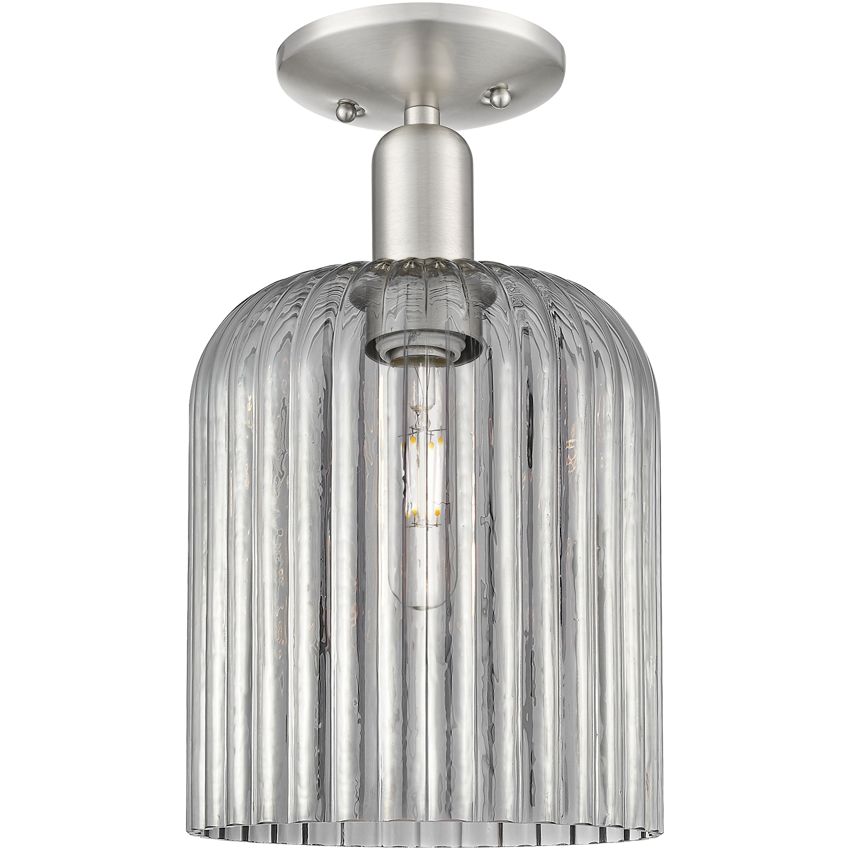 Arcadia Bridal Veil 1 Light 8.00 inch Semi-Flush Mount