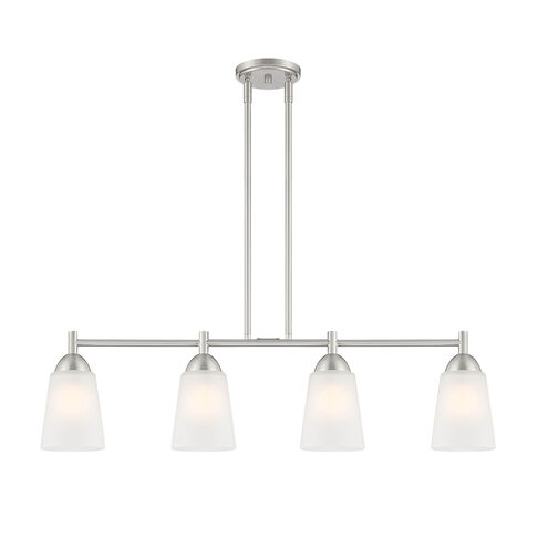 Malone 4 Light 34 inch Brushed Nickel Island Light Ceiling Light