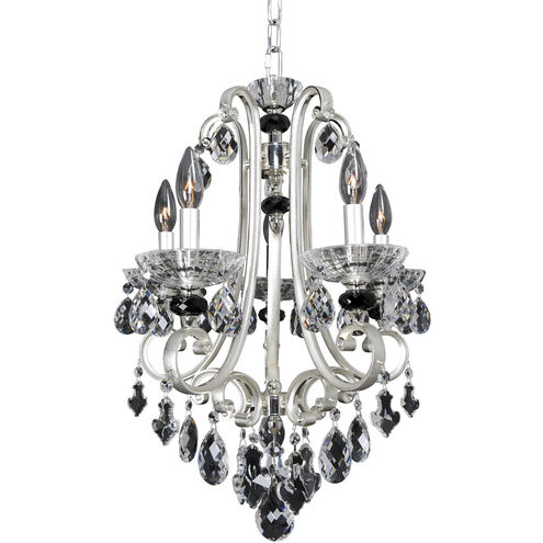 Bedetti 5 Light 18 inch Two Tone Silver Chandelier Ceiling Light