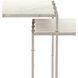 Harte 26 X 22 inch Nickel/White Nesting Table, Set of 2