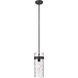 Fontaine 1 Light 6.5 inch Matte Black Pendant Ceiling Light