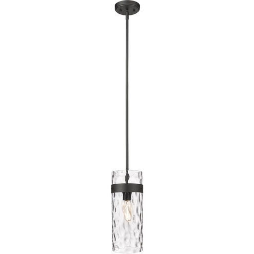 Fontaine 1 Light 6.5 inch Matte Black Pendant Ceiling Light