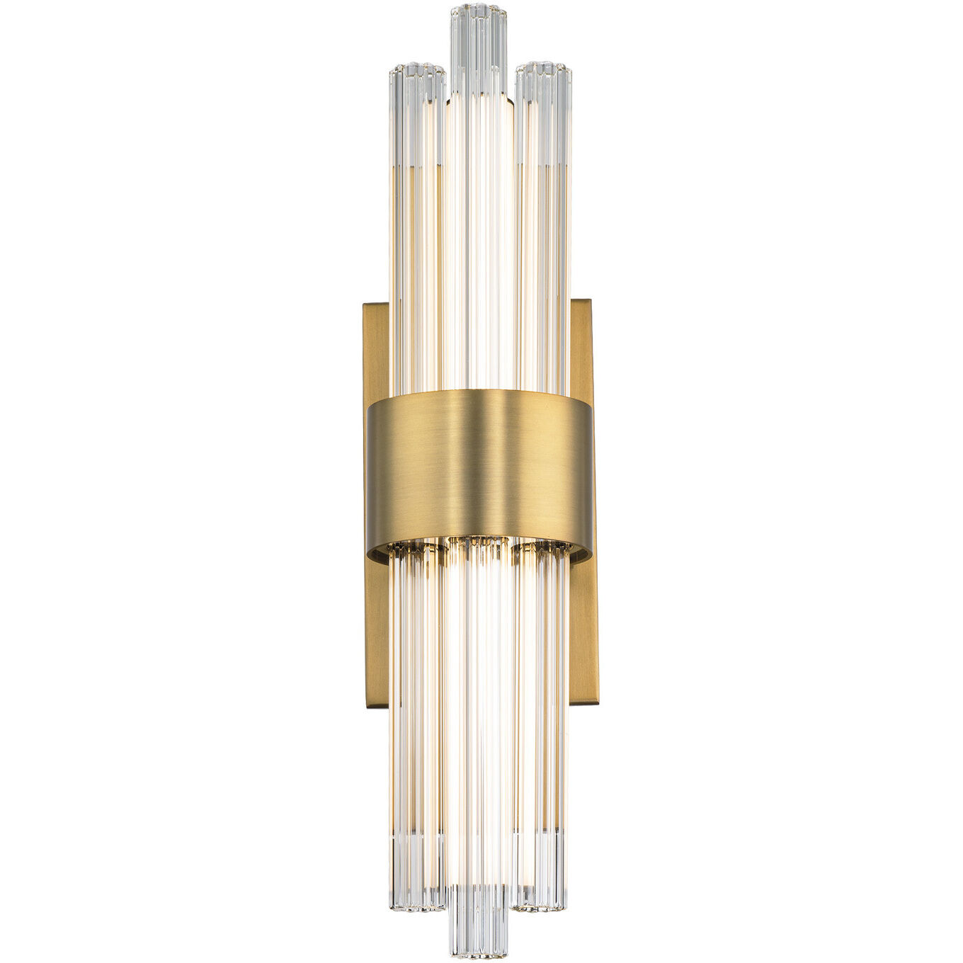 Luzerne LED 18 inch Aged Brass Bath Vanity & Wall Light in 18in.