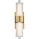 Luzerne LED 18 inch Aged Brass Bath Vanity & Wall Light in 18in.