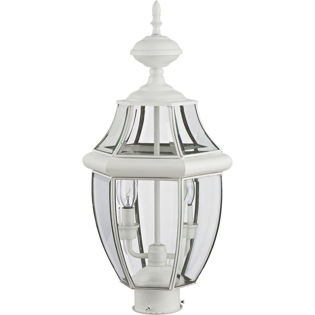 Monterey 2 Light 22 inch White Outdoor Post Top Lantern
