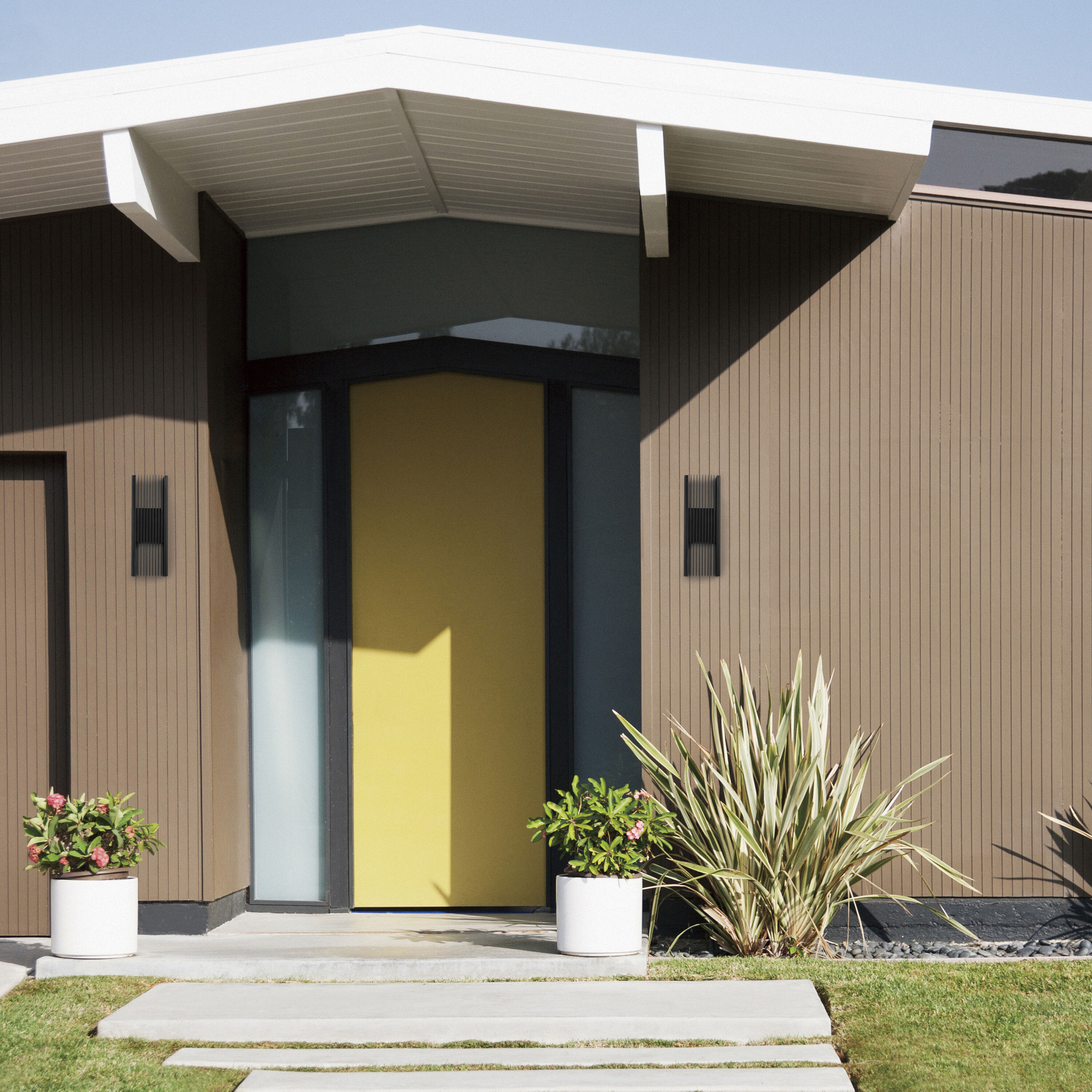 Rampart LED 22 inch Black Outdoor Wall Sconce