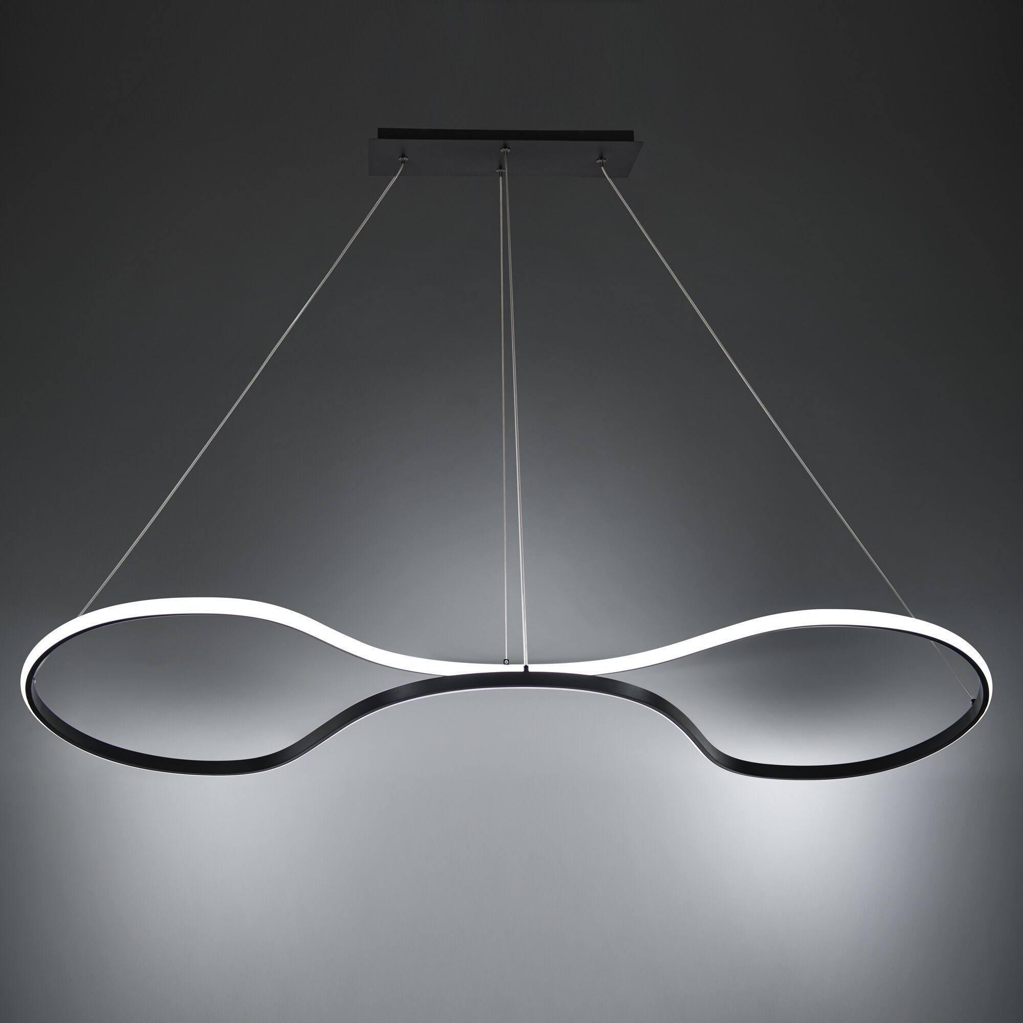 Marques LED 17 inch Black Pendant Ceiling Light, dweLED