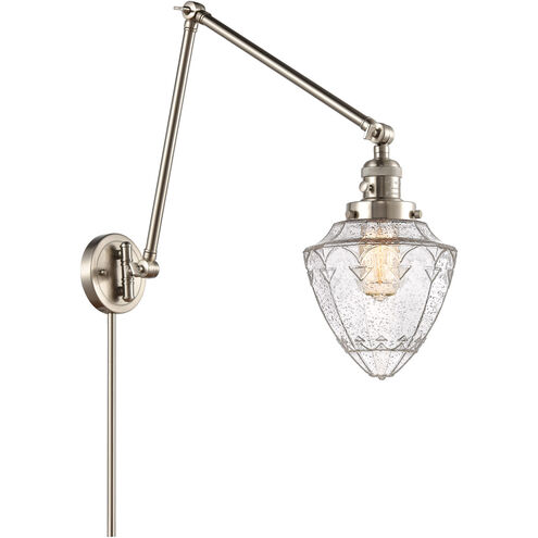 Franklin Restoration Bullet 32 inch 6.00 watt Brushed Satin Nickel Swing Arm Wall Light
