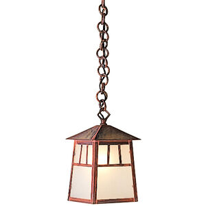 Raymond 1 Light 5.25 inch Antique Copper Pendant Ceiling Light in Frosted