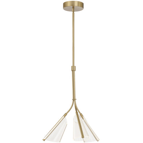 Mulberry LED 21.75 inch Brushed Gold and Light Guide Pendant Ceiling Light