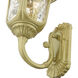 Oxford 3 Light 22 inch Soft Gold Outdoor Wall Lantern, Large