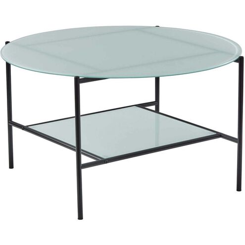 Stephen 31 X 17.75 inch Black and White Coffee Table