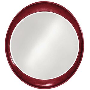 Ellipse 39 X 35 inch Burgundy Mirror