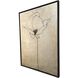 Silver Poppies Brown and Metallic Canvas, The Studio
