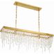 Winham 6 Light 49 inch Antique Gold Linear Chandelier Ceiling Light
