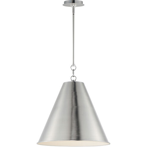 Veritas 1 Light 18 inch Satin Nickel Single Pendant Ceiling Light