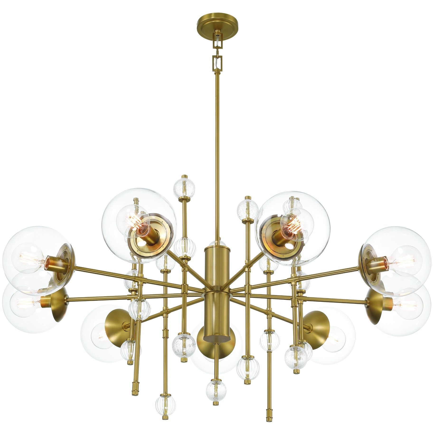 Traiton 9 Light 48 inch Gold Chandelier Ceiling Light