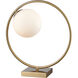 Moondance 15 inch 40.00 watt Aged Brass Table Lamp Portable Light, Round
