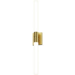 Scepter LED 4.5 inch Satin Brass Bath Bar Wall Light