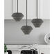 Amsterdam 1 Light 10 inch Scandinavian Gray Mini Pendant Ceiling Light
