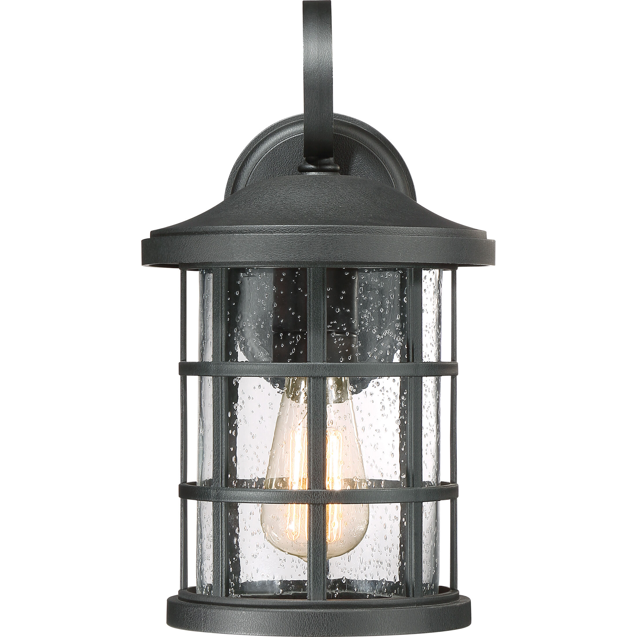 Crusade 1 Light 14 inch Earth Black Outdoor Wall Lantern
