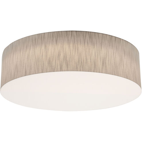 Anton 3 Light 24 inch Jute Flush Mount Ceiling Light in Incandescent