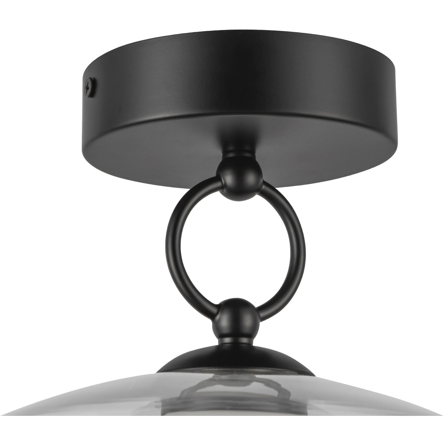 Alora Mood Leota LED 8 inch Matte Black Semi-Flush Mount Ceiling Light