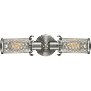 Austere Quincy Hall 2 Light 19 inch Brushed Satin Nickel Bath Vanity Light Wall Light, Austere