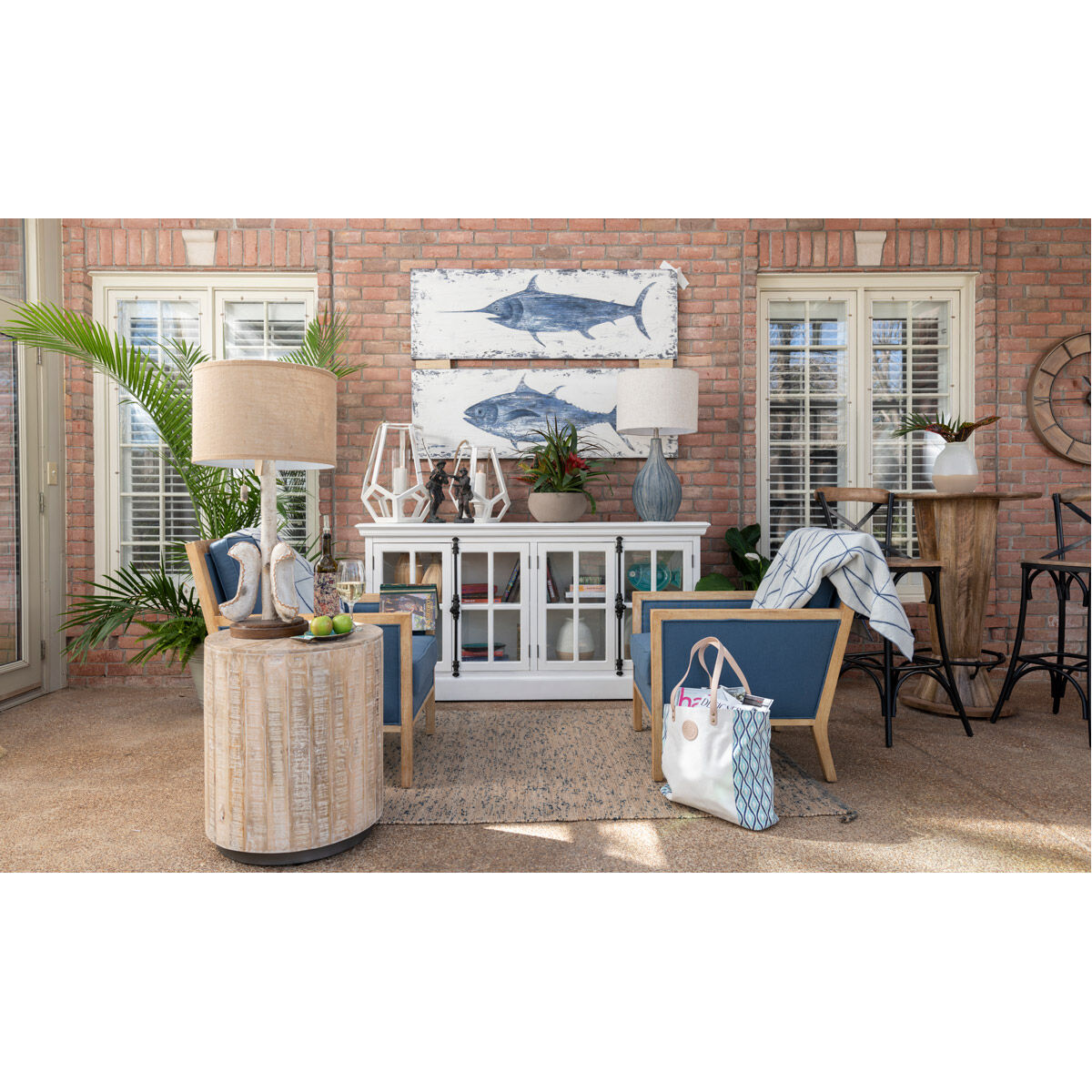 Charleston Multi-Color Canvas, Set of 2