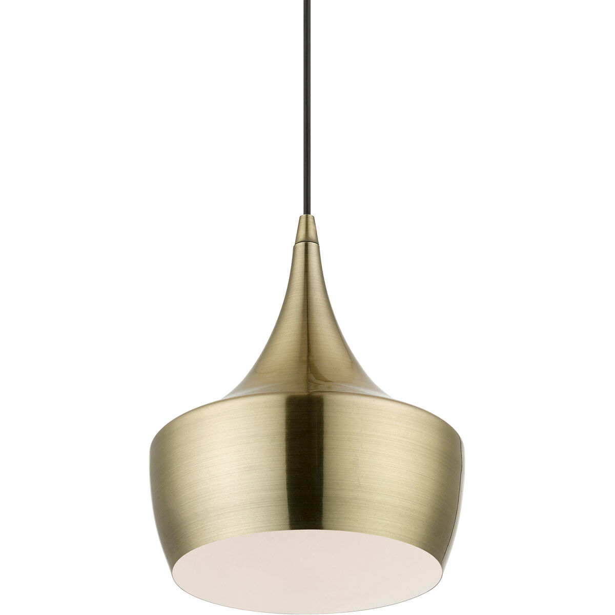 Waldorf 1 Light 10 inch Antique Brass Pendant Ceiling Light