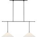 Amber Lewis Soren LED 54 inch Bronze Extended Drop Linear Chandelier Ceiling Light