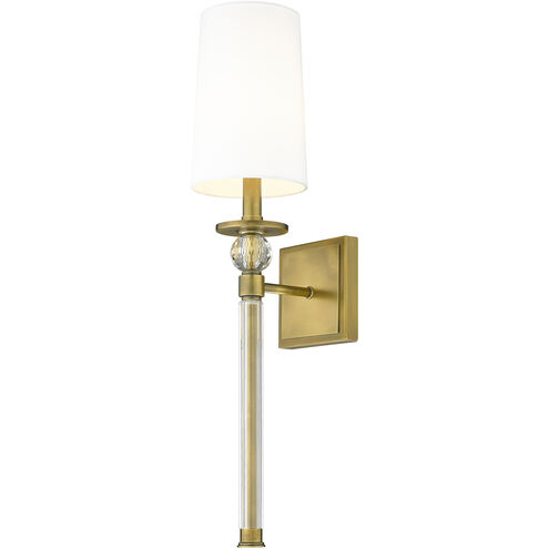 Mia 1 Light 5.5 inch Rubbed Brass Wall Sconce Wall Light