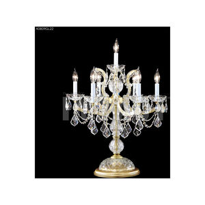 Maria Theresa 7 Light 10 inch Gold Lustre Crystal Chandelier Ceiling Light