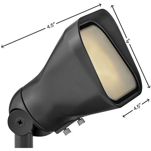 Hardy Island Lumacore 12v 4.00 watt Satin Black Landscape Flood Light